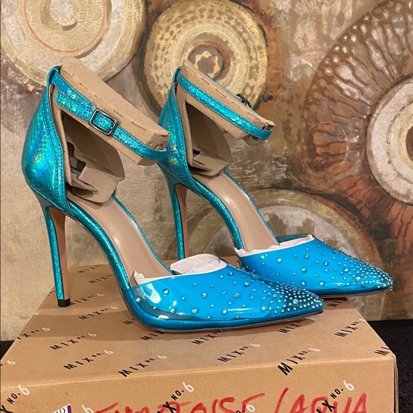 Mix No. 6 Snake Print Heels - Picture 5 of 12